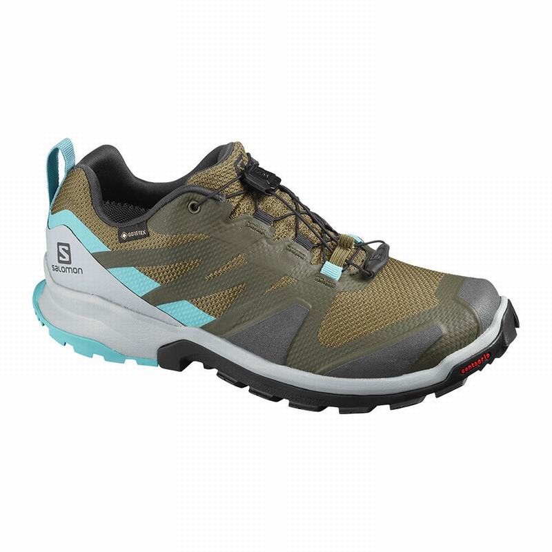 Zapatillas Trail Running Salomon Mujer Verde Oliva - Salomon Argentina XA ROGG GTX W ,152349-HBE